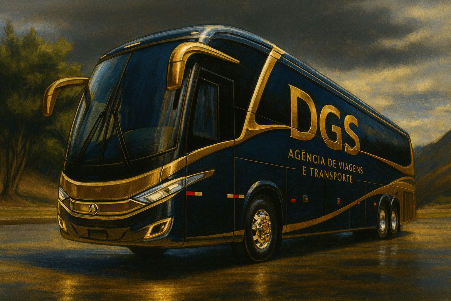Representação visual do ônibus executivo DGS
